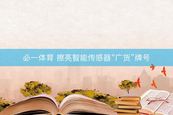必一体育 擦亮智能传感器“广货”牌号