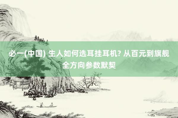必一(中国) 生人如何选耳挂耳机? 从百元到旗舰全方向参数默契